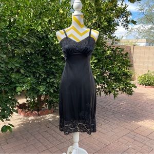 Black vintage night gown